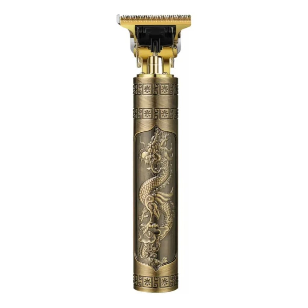 Máquina De Cortar Cabelo E Barba Dragão Recarregável Sem Fio Profissional Vintage