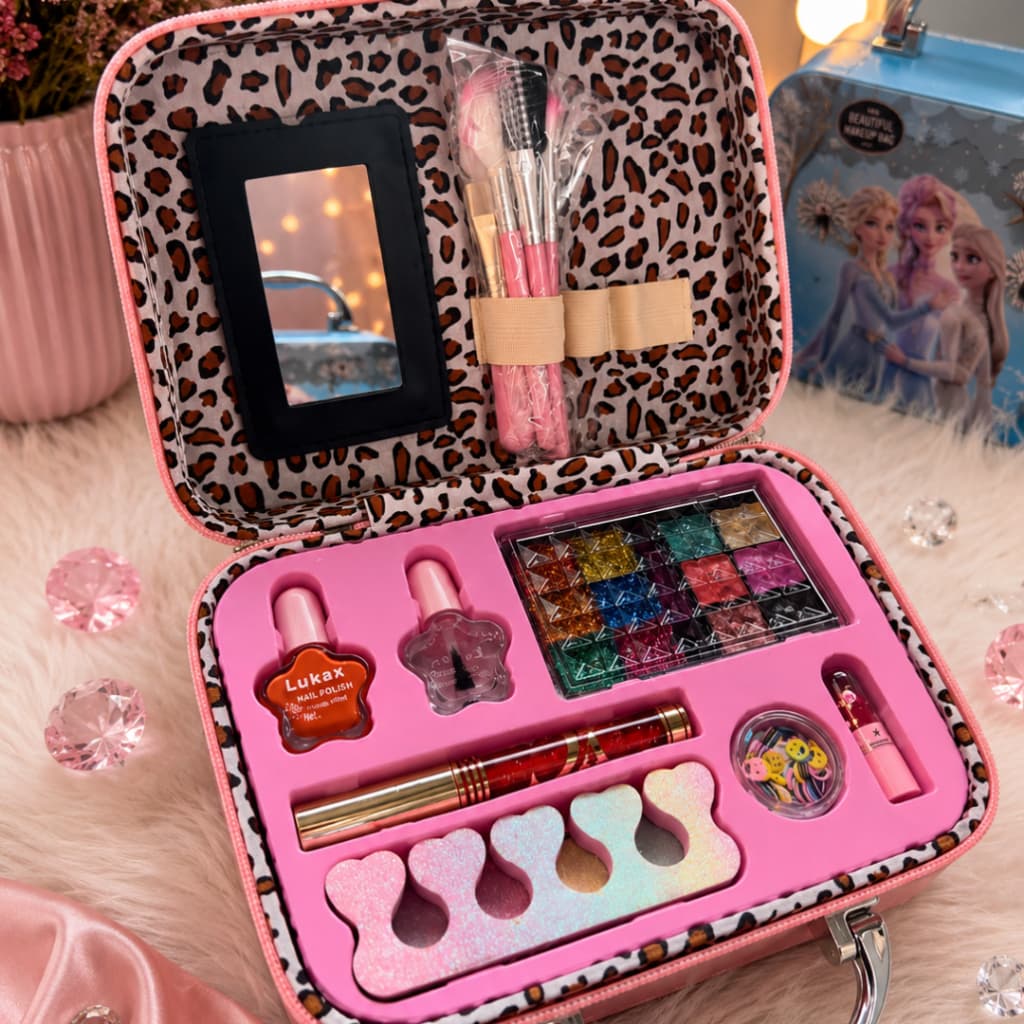 Kit Infantil de Maquiagem com Maleta  Diversão e Estilo para as Pequenas Princesas