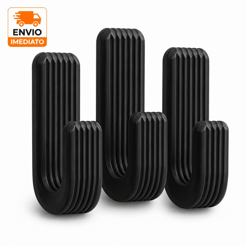 Kit 3 Ganchos Adesivos de Parede Reforçados Sem Furo Cabide Toalheiro Moderno Minimalista Banheiro Cozinha Lavanderia