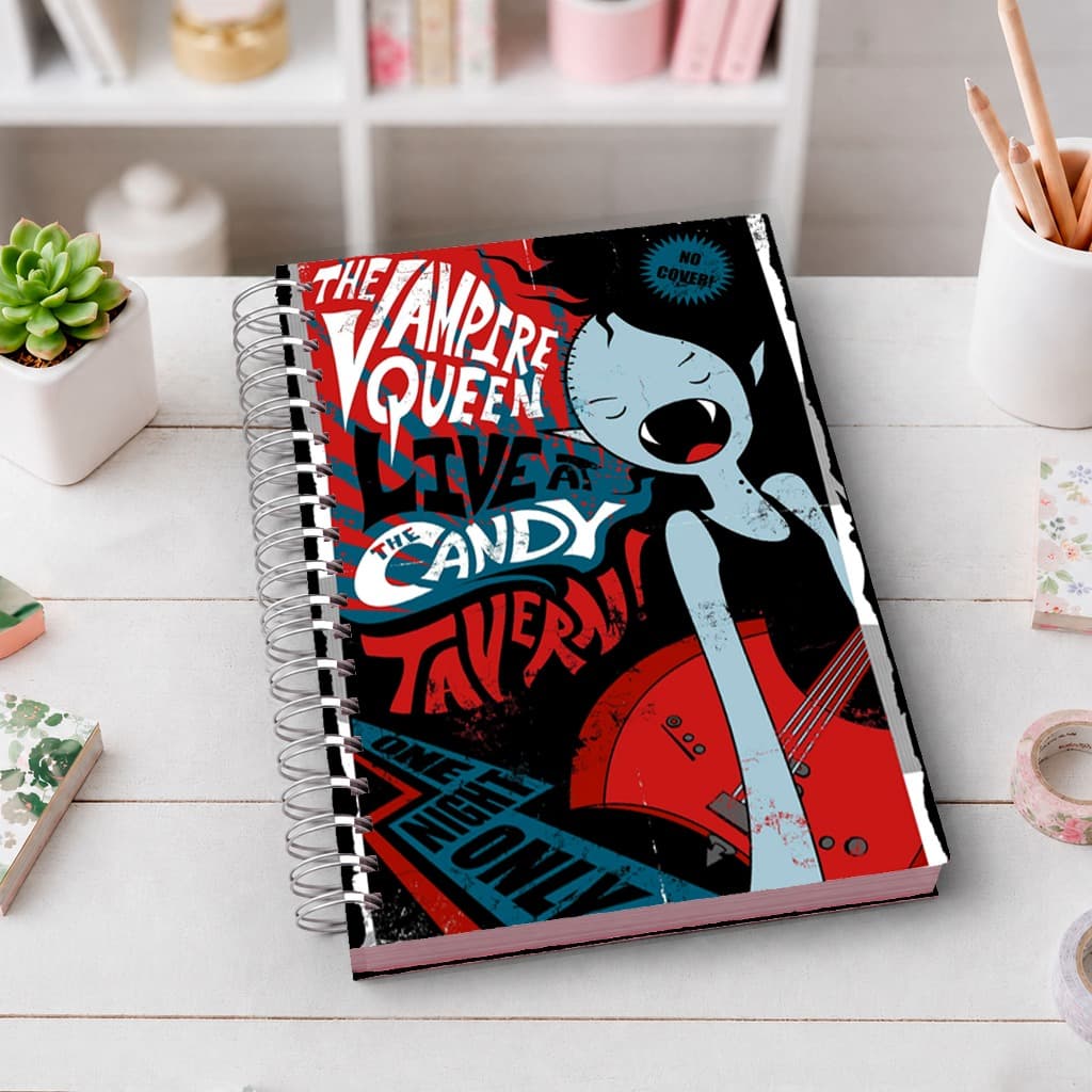 Caderno A5 Marceline | Capa Dura Premium | Wire-O | 80 Folhas | Ideal para Estudos