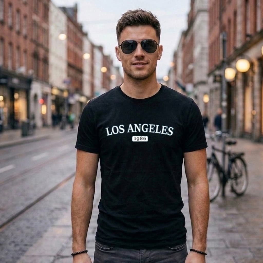 Camisa Camiseta Streetwear Oversized Los Angeles Malha 100% Algodão Premium Unissex