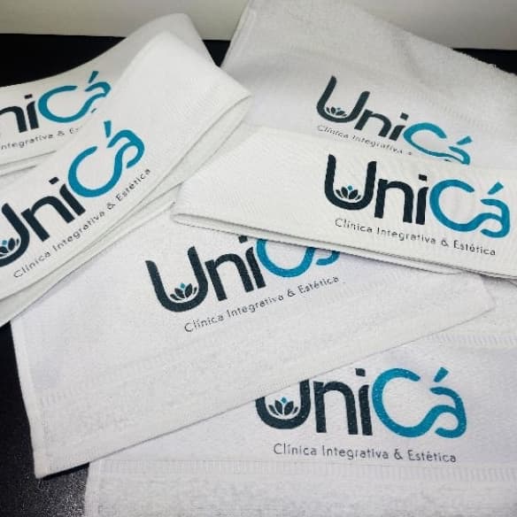 Kit Faixa de cabelo e toalha Personalizadas com a logo