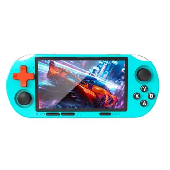 GAMINJA ANS16 Jogo portátil de código 4.5 Polegada Tela IPS Iluminação RGB Portátil Retro 64GB para PS1/GBA/SFC