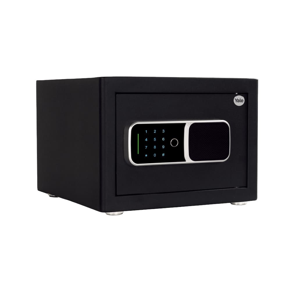 Cofre Digital Eletrônico Yale Biosecure Home 25x35x30cm Biometria Senha Chave
