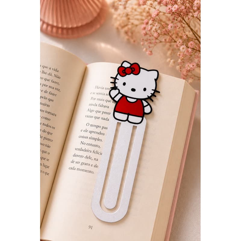 Marcador de Página Hello Kitty Fofo para Livros | Presente Criativo, Acessório para Leitura Livros Bíblia Leitoras
