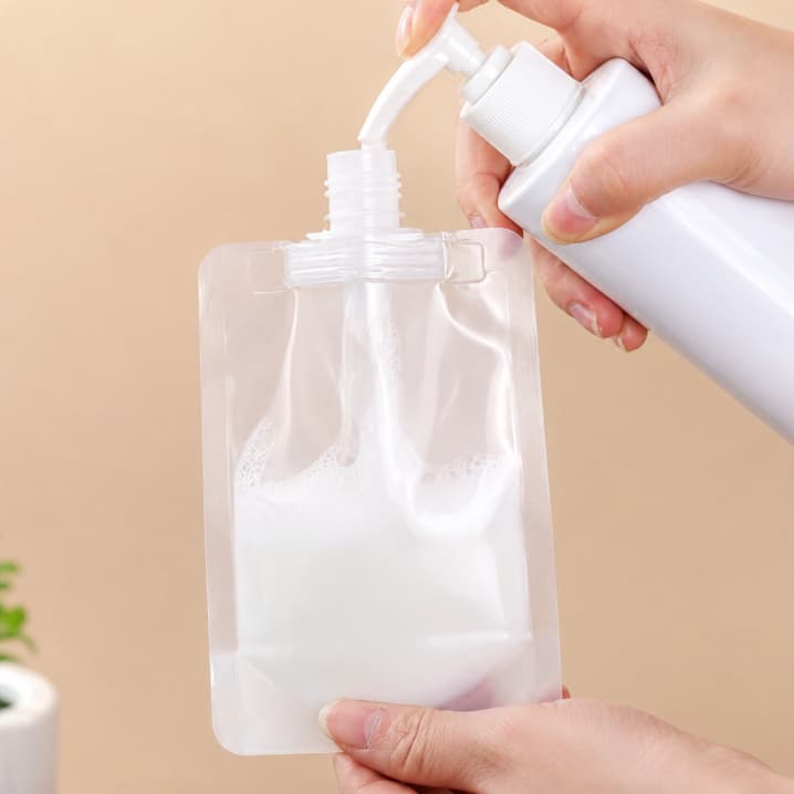 Kit 20 Bolsas Reutilizáveis 100ml para Papinha Frutas Molhos Sucos Alimentos com Tampa
