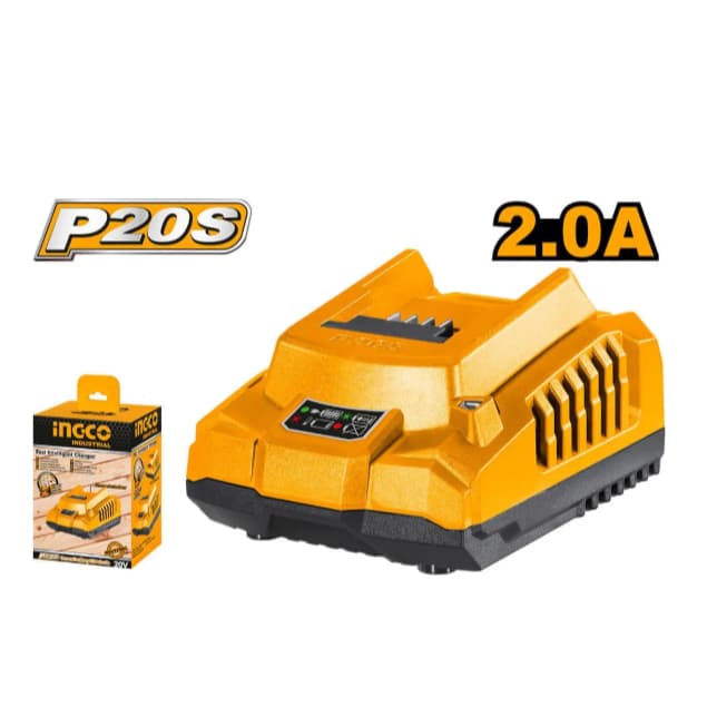 Carregador Bateria 20v 2.0ah E 4.0ah Bivolt - Ingco.