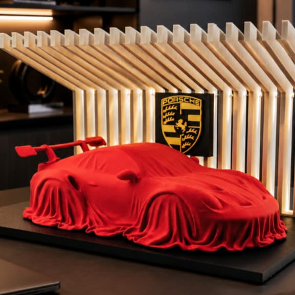 Carro Esportivo Decorativo com Capa Enfeite de Mesa Escritório e Quarto
