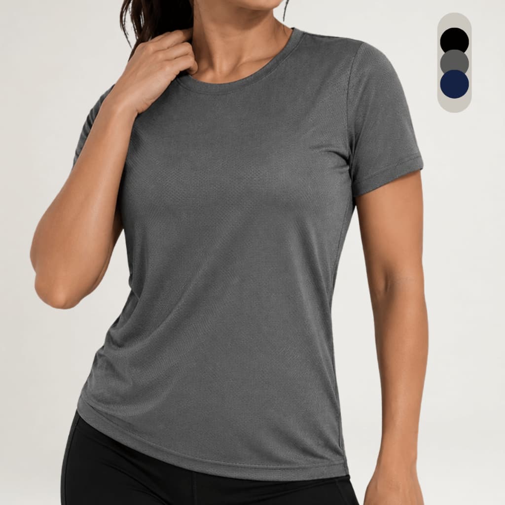 Blusa Feminina Dry Fit Fitness Academia Treino Corrida Caminhada Crossfit Tecido Respirável