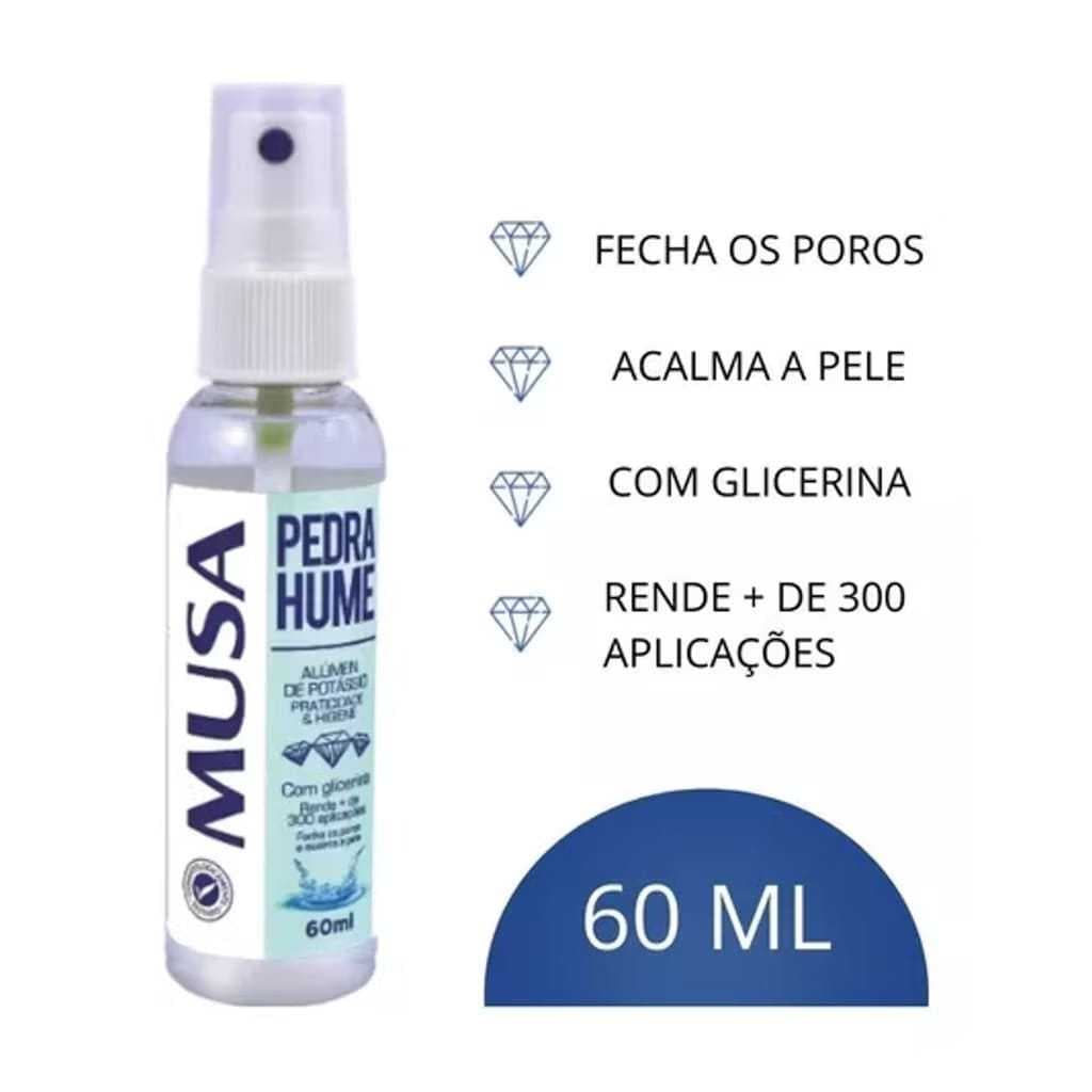 Pedra Hume Spray musa 60ml