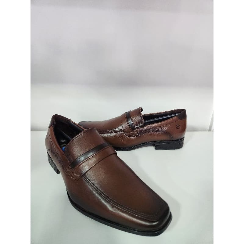 Sapato Social Pegada Masculino em Couro Pinhão 127002