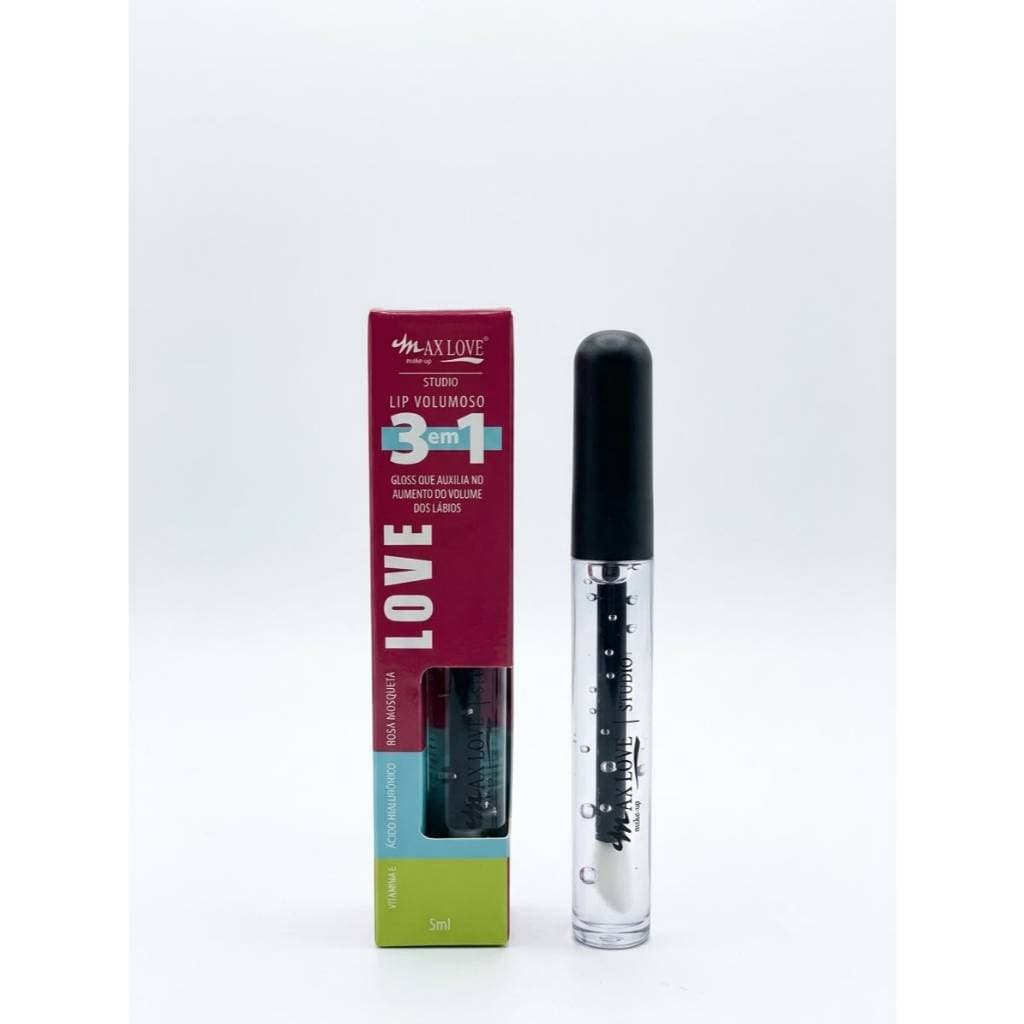 LIP Gloss Volumoso 3 em 1 - MAX LOVE