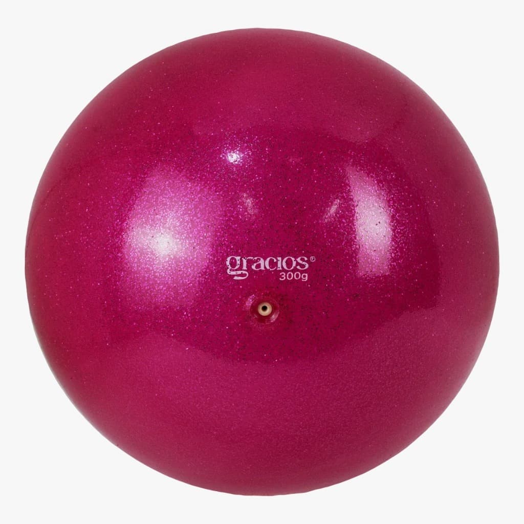Bola de Ginástica Rítmica Rosa Oficial 300g Infantil Glitter Gracios