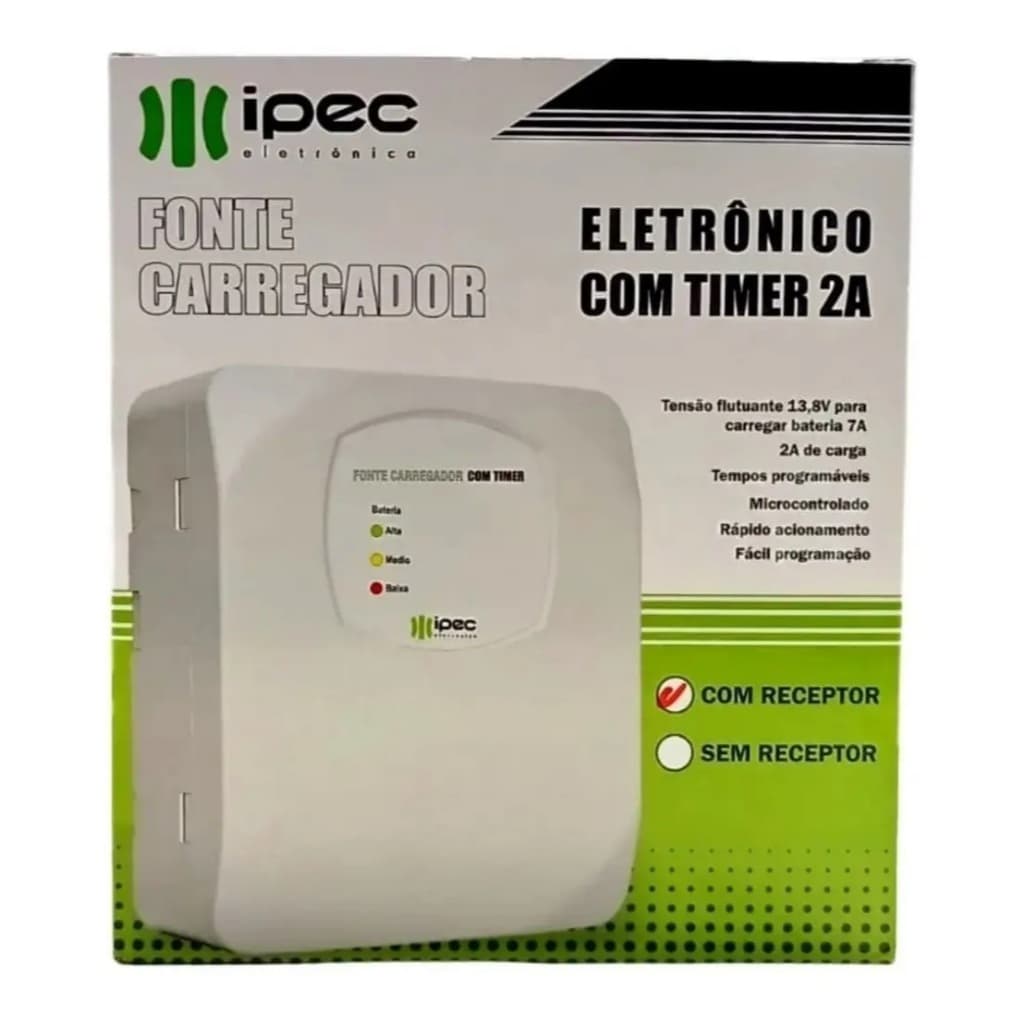 Fonte Fechadura Eletromagnética Temporizada Carregador 2A