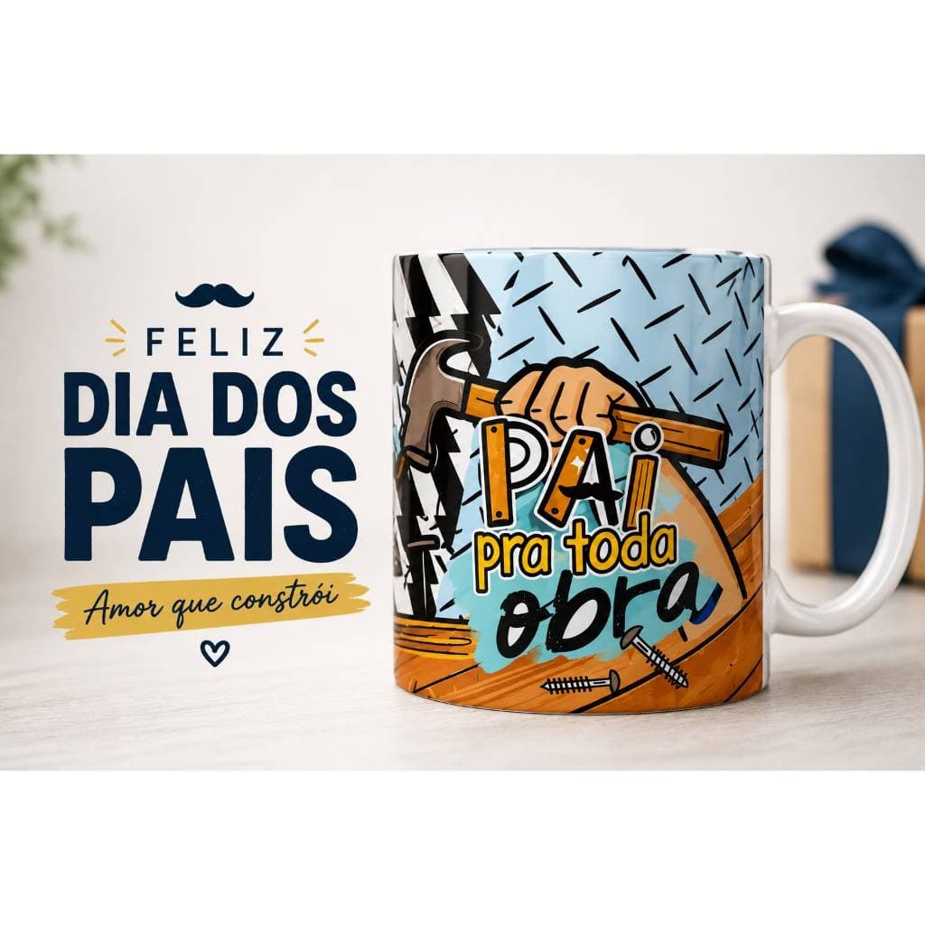 Caneca Dia Dos Pais - Presente para Pai - Pai pra toda Obra