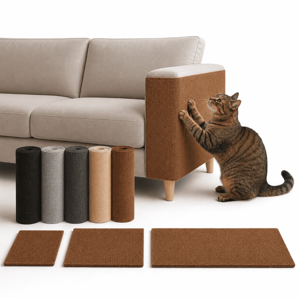 Arranhador Adesivo Para Gato Grande Sofá Cama Móveis Parede Cantos 200*50cm 100*50cm Premium Protetor Pet Anti Estresse