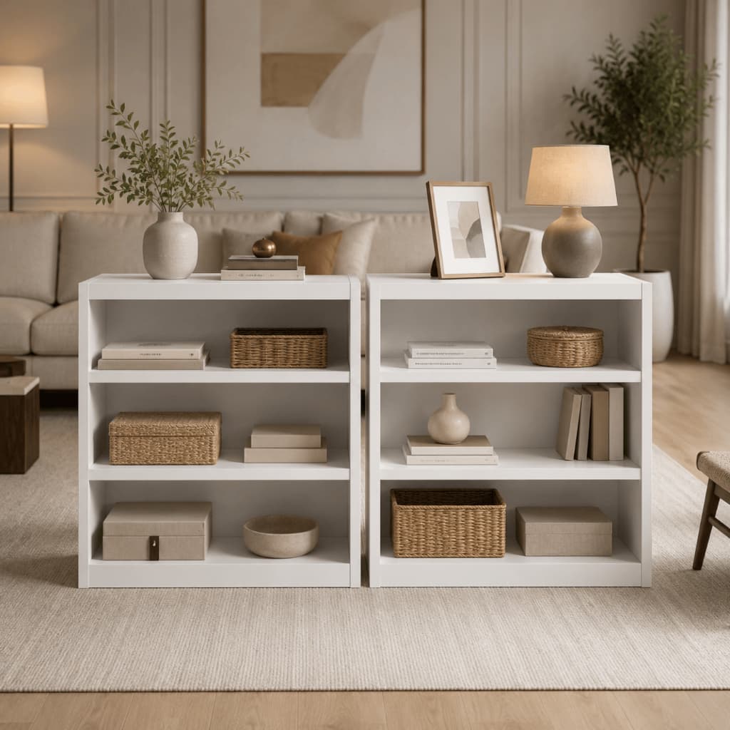 Estante Organizador Livreiro 6 Prateleira Nichos Decorativos Para Sala Quarto Escritório Multi uso