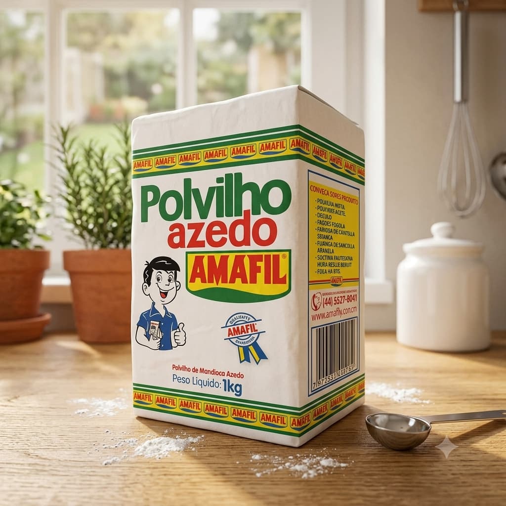 Polvilho Azedo Amafil De Mandioca Premium - Pack C/ 5kg