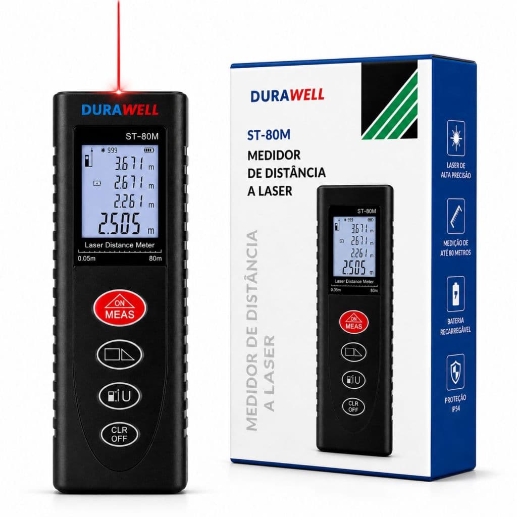 Medidor de Distância a Laser 80 Metros Alta Precisão Trena a laser Digital Envio Rápido com Nota