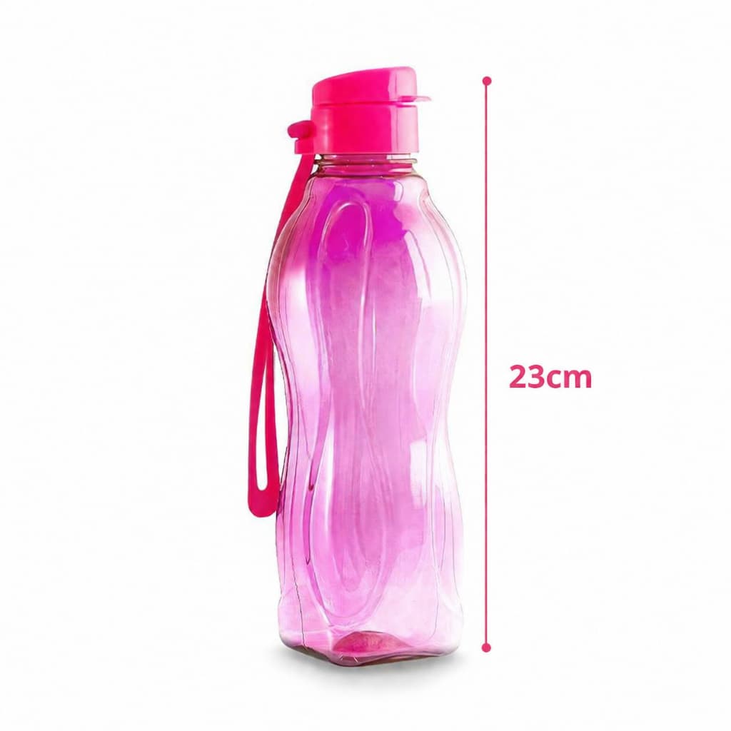 Garrafa De Água Squeeze 600ml - Garrafinha Para Faculdade Academia Escola Esportes - Várias Cores