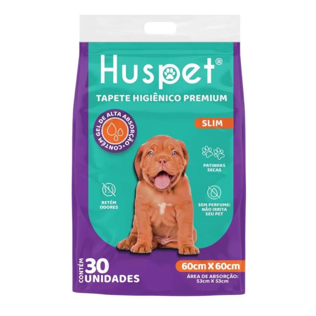 Tapete Higiênico Slim Premium Huspet Fralda Não Vaza Xixi