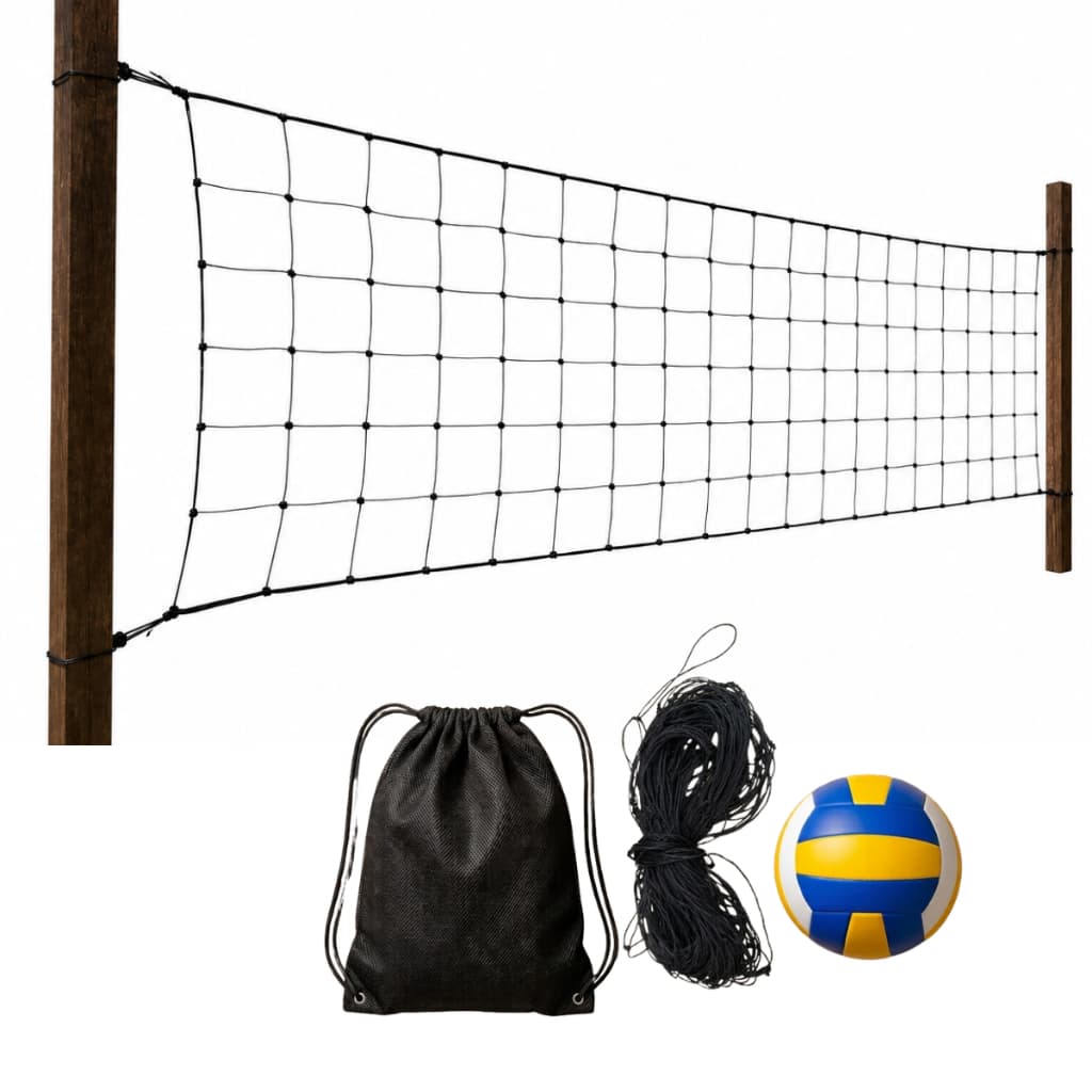 Kit Volei Biribol Rede 3m Sem Faixa Mochila Piscina Praia Lazer Recreação Férias Criança