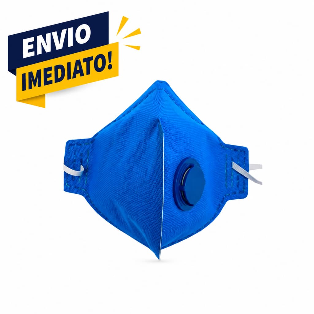 Kit 10 Máscaras PFF2 Com Válvula EPI Profissional Alta Proteção Respiratória Segurança Com CA