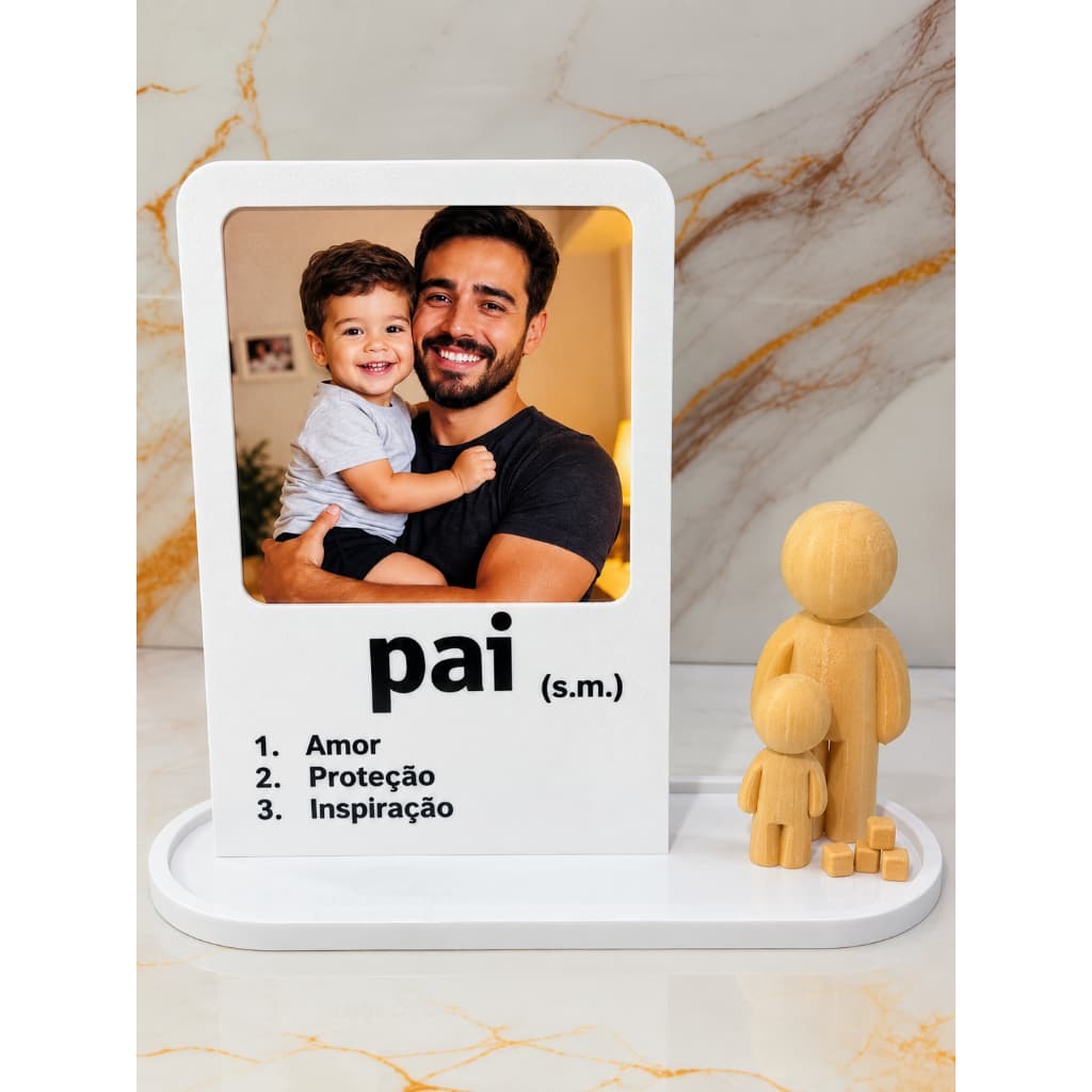 Porta retrato dia dos pais elegante minimalista moderno  e simples presente especial para o dia dos pais