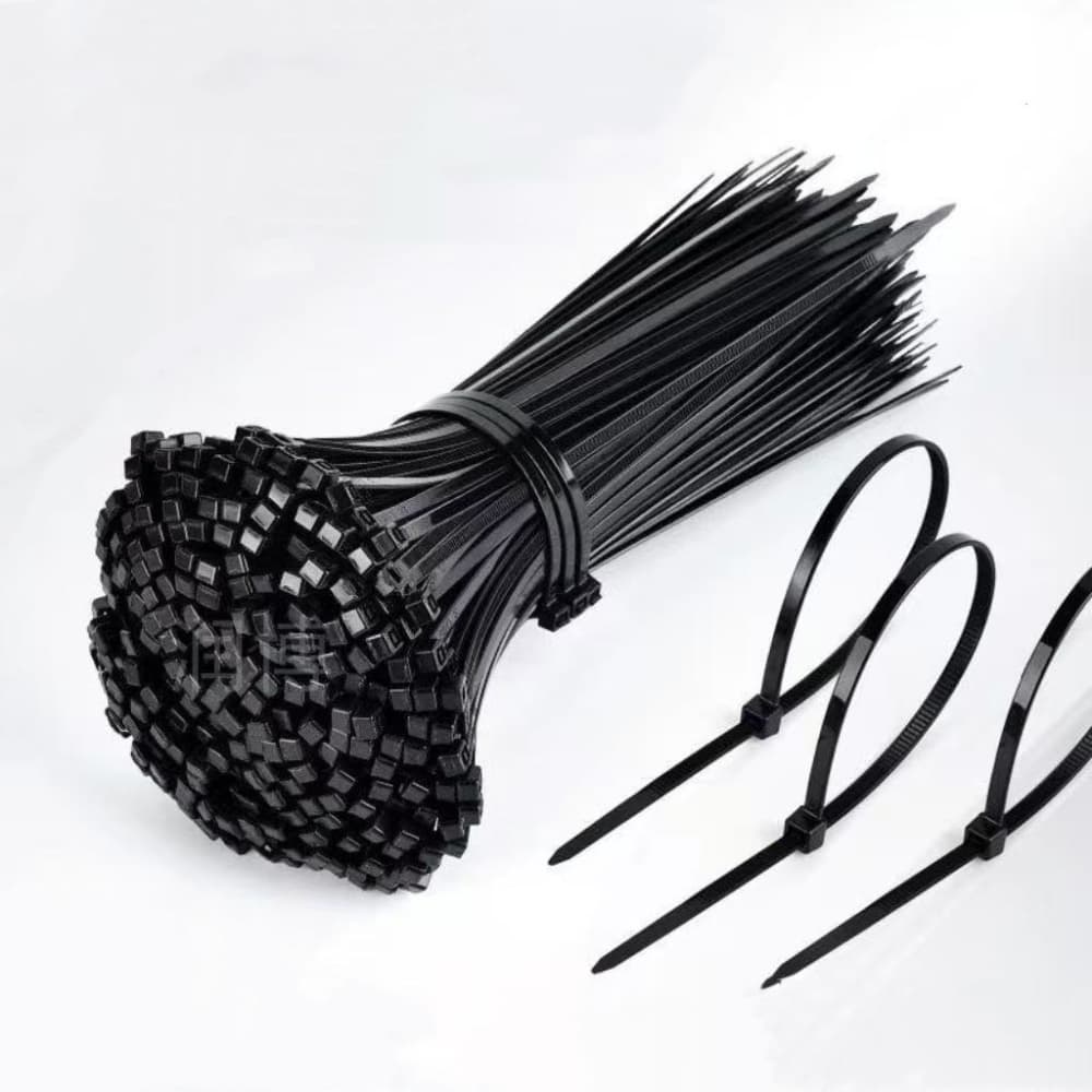 100 Abraçadeira de Nylon Enforca Gato Cinta Plástica Preto Abracadeira Abraçadeiras