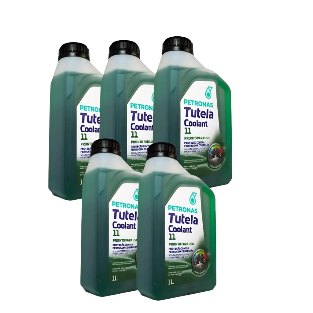 Aditivo Arrefecimento Inorganico C/5un Para Radiador Pronto Uso Petronas Coolant 11 1L Verde Ref: 76363E19BR