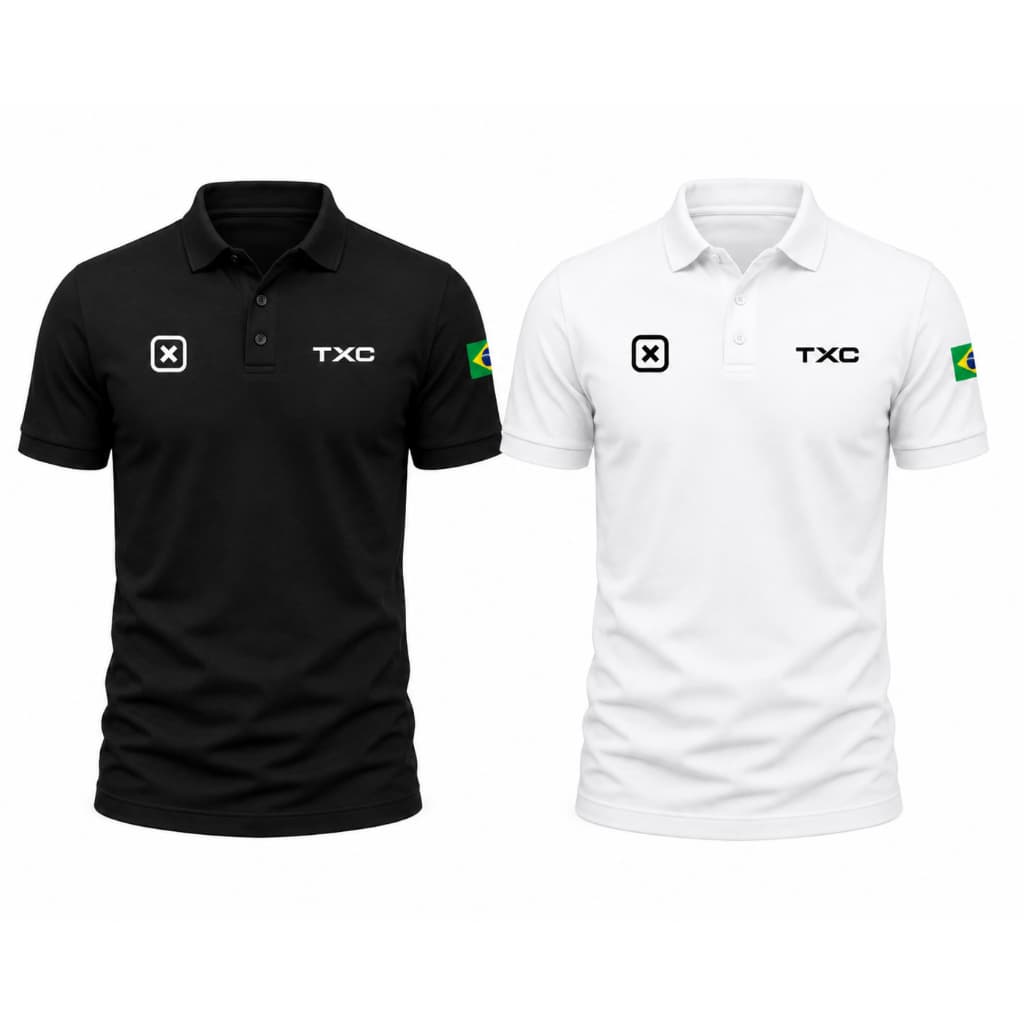 Kit 2 Polos Piquet TXC Farm Masculino Country Cowboy