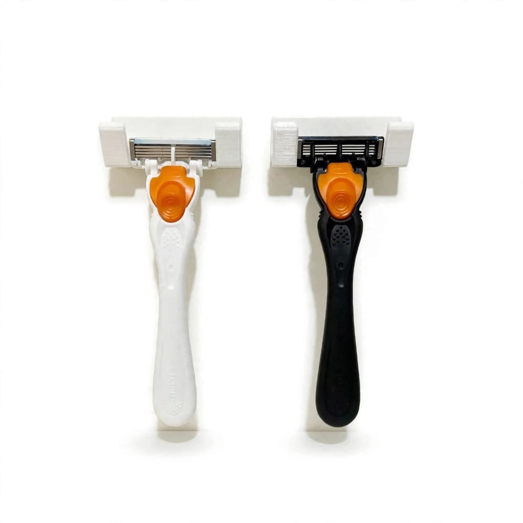 Kit 4 Suporte Para Gilete Presto Barba - Utilitário Parede Banheiro Elegante Universal - Com Fita 3M Alta Fixação