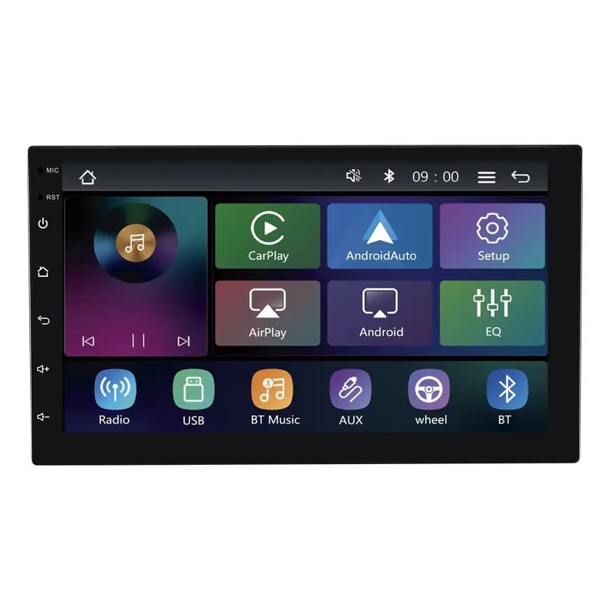 Multimídia Mp5 7' Roadstar Rs7200br Pro Line Carplay Sem Fio Cor Preto