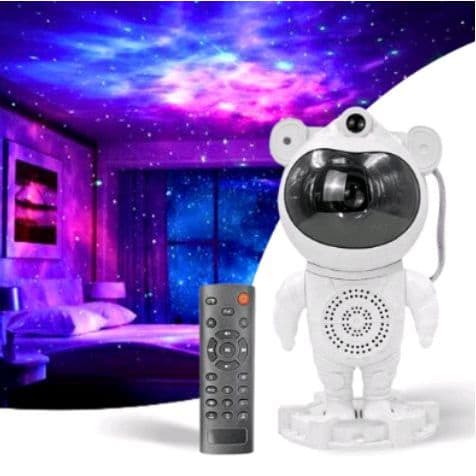 Projetor de luz de astronauta, projetor de estrela e galáxia para crianças, lâmpada de LED, nebulosa estrelada