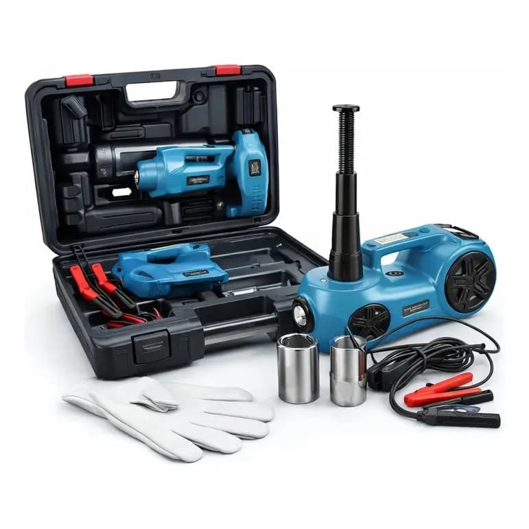 Macaco Hidráulico Elétrico 12v 150w Compressor Ar Chave Pneu