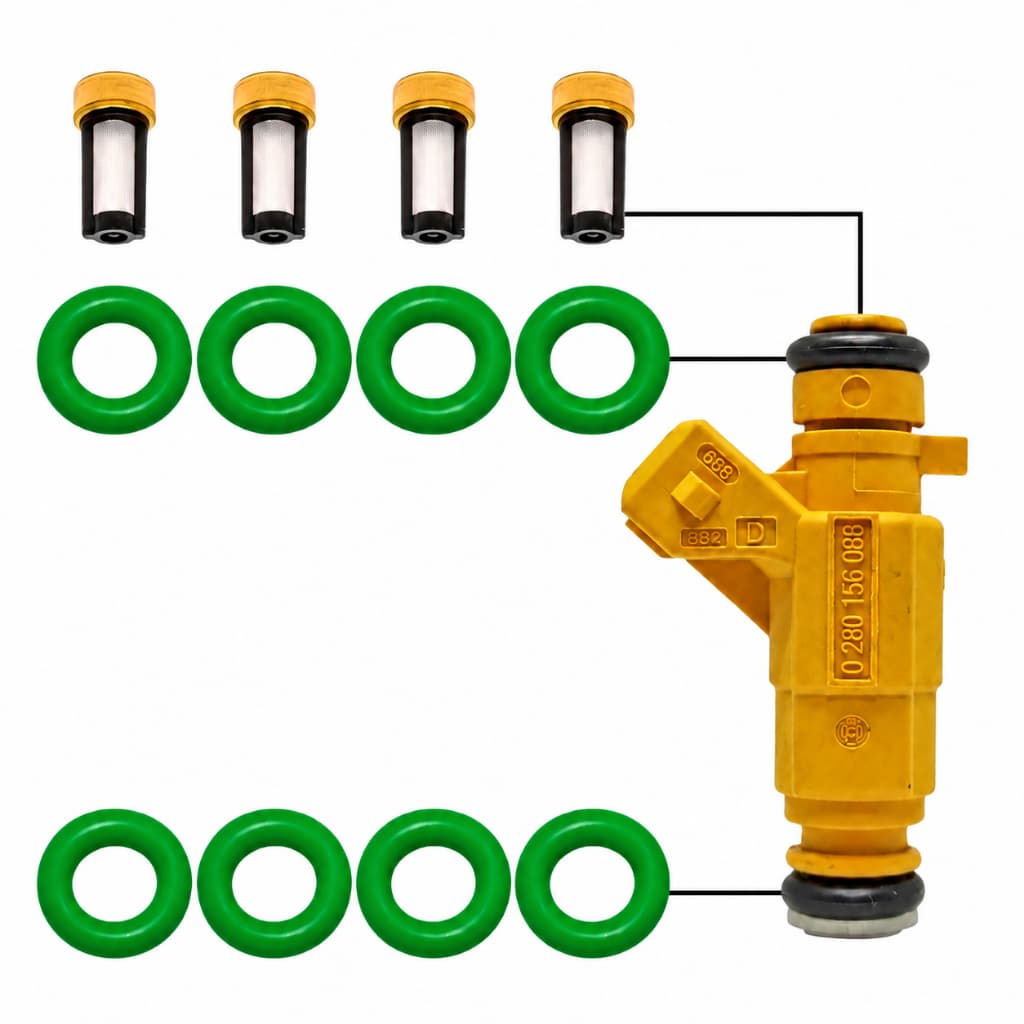 Kit Reparo Bico Injetor Astra Zafira Vectra S10 Blazer 0280156086