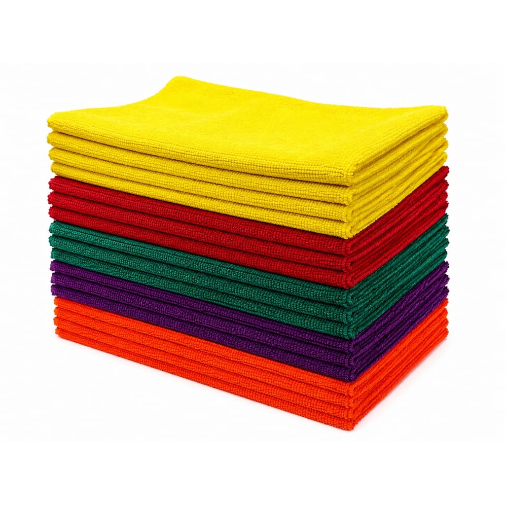 Kit 36 Panos Microfibra 33x35cm Limpeza Multiuso Prato Pia Louça Vidro Móveis