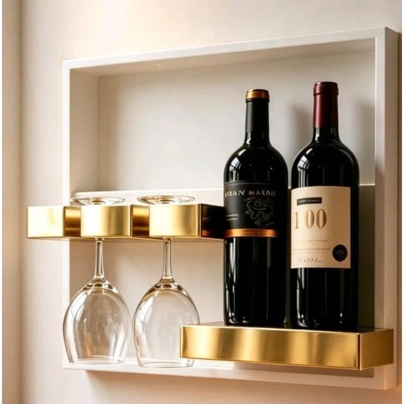 suporte para parede porta vinho e taças!