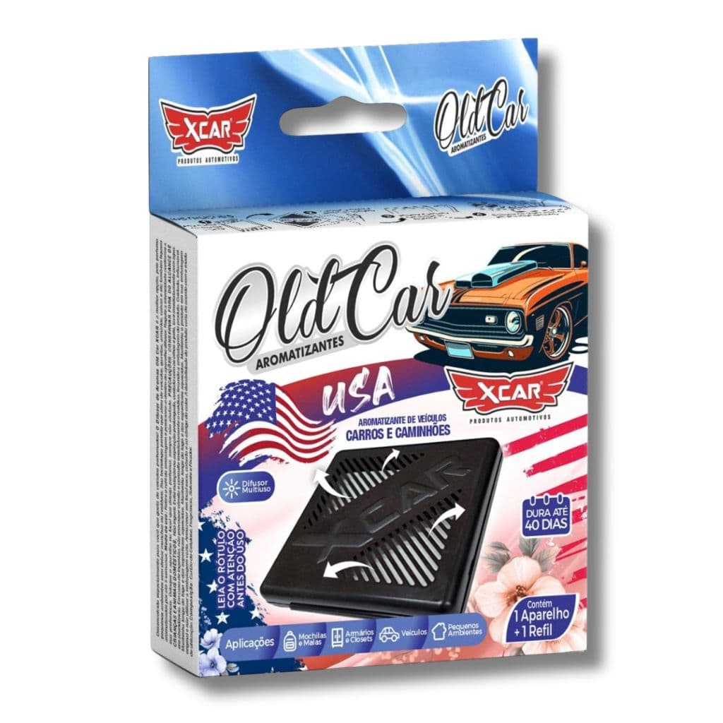 Aromatizante Oldcar Xcar Aparelho E Refil - USA