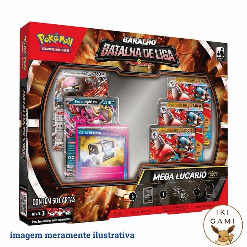Baralho Batalha De Liga Pokemon Mega Lucario Ex Copag Lacrado