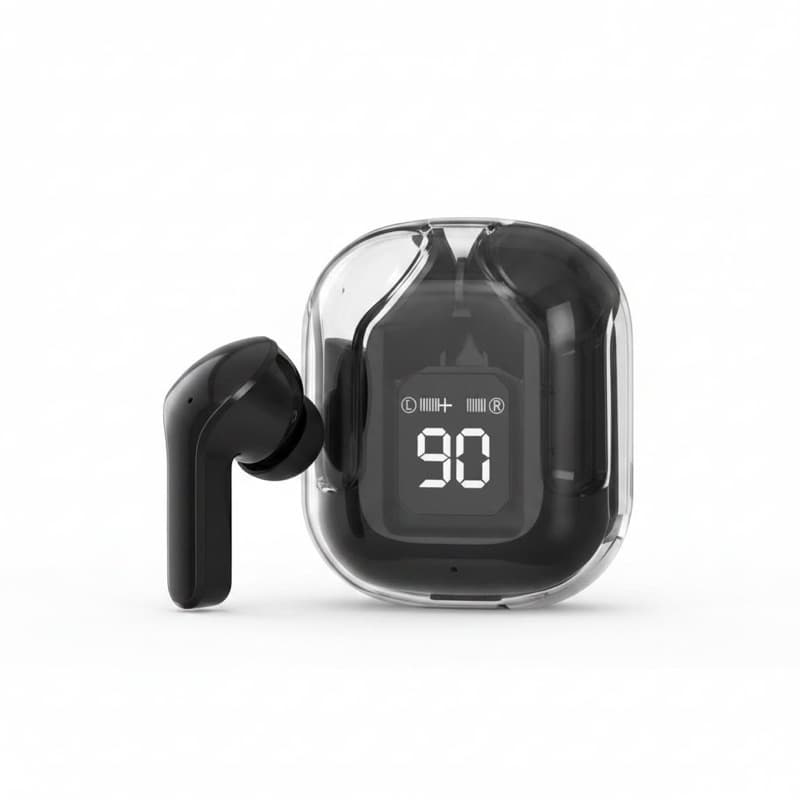 Fone Bluetooth 5.3 com Display LED Bateria Som Potente Touch