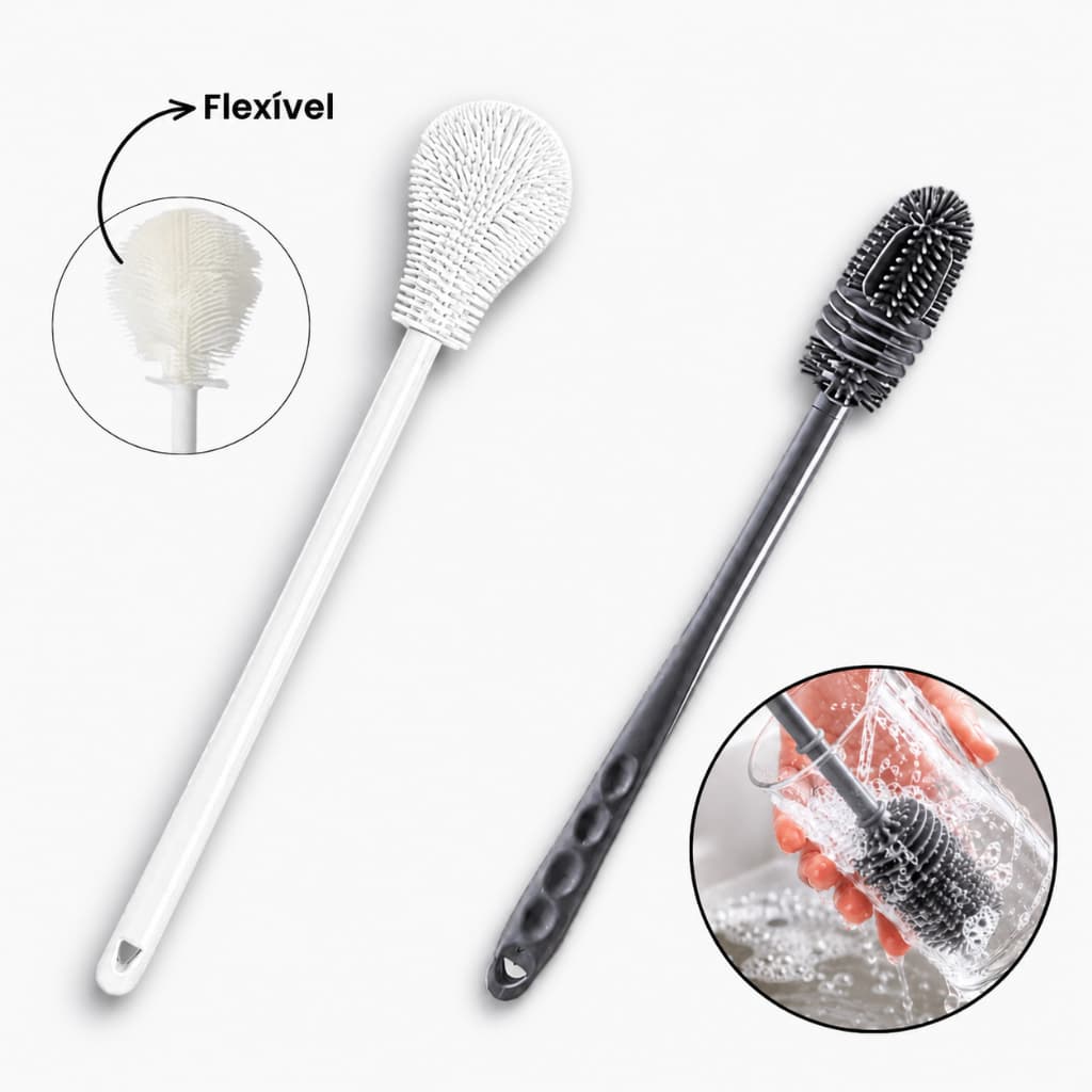 Escovas Multifuncional De limpeza Flexível Mamadeira Bebê Bico Garrafa KIT