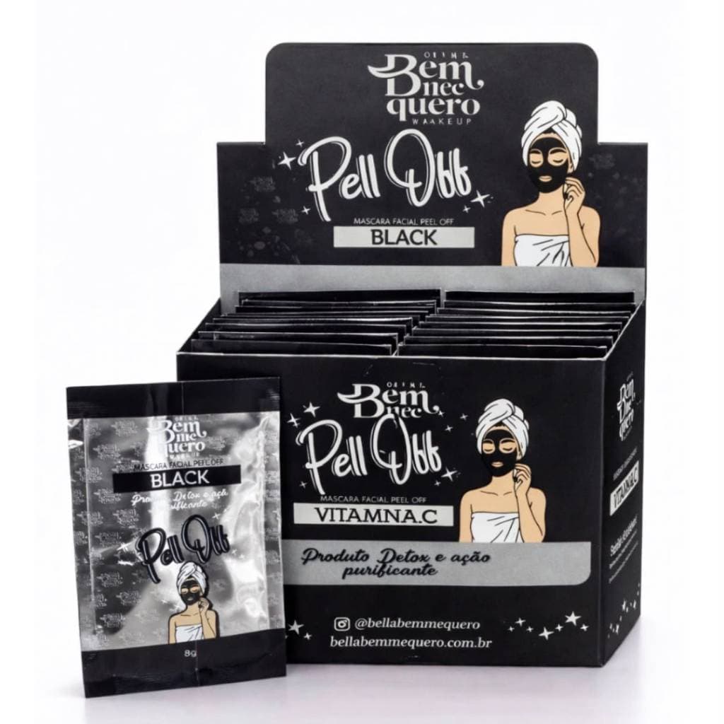 Mascara Facial Peel Off Black - Bem me quero 8g