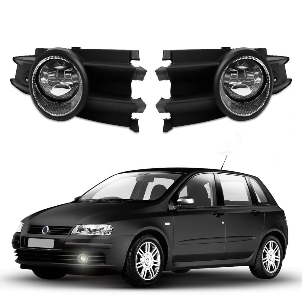 Kit Farol De Milha Fiat STILO 2003 Até 2007 - Kit Farol De Neblina Auxiliar Fiat STILO 2003 2004 2005 2006 2007