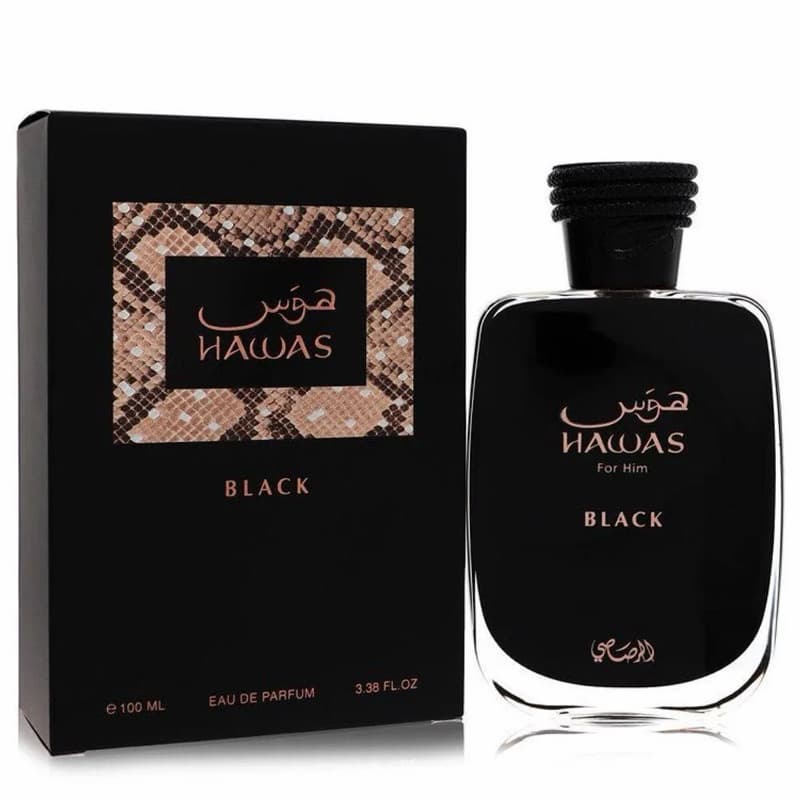 Perfume Árabe Hawass Black Original EDP -  100ml Masculino