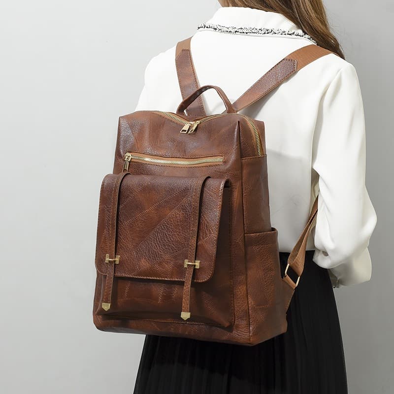 mochila feminina reforçada mochila feminina trabalho Mochila feminina retrô de grande capacidade para uso casual