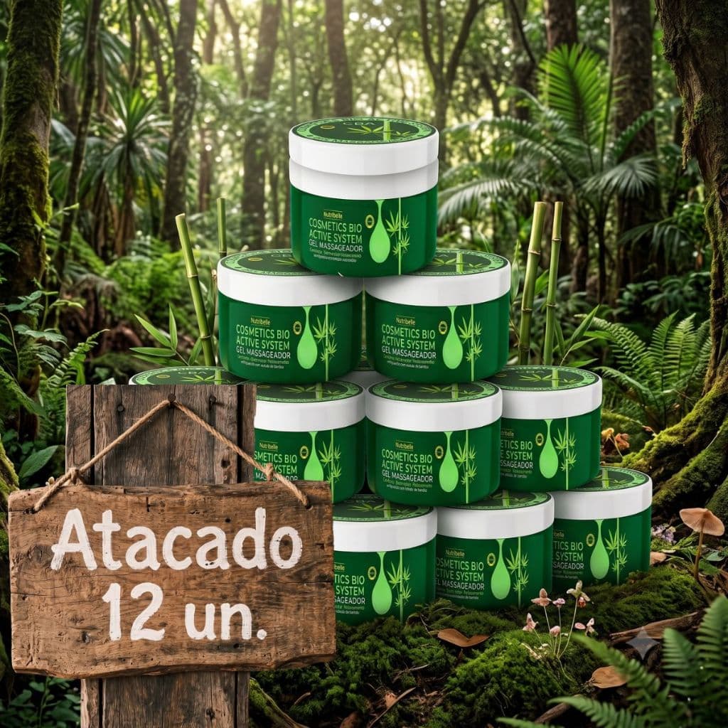 Kit 12 Gel Massageador BioInnova CBA Pós Treino Com Extrato De Bambu E Sensação Refrescante
