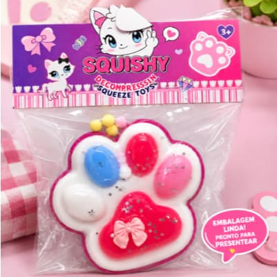 Squishy Patinha Antiestresse Macio Brinquedo Sensorial Fidget Slow Rising Infantil Presente