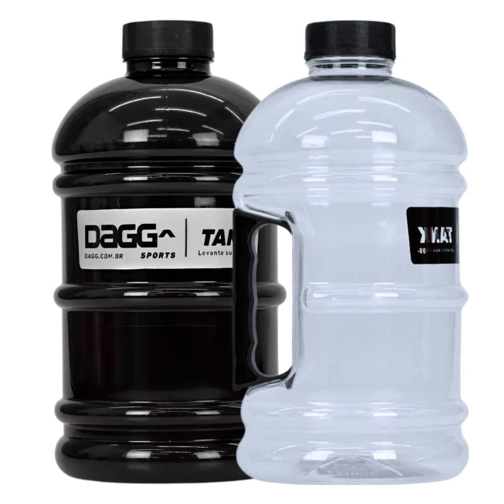 Garrafa de Água 2 Litros Squeeze Galão Academia Musculação Treino Alça Antivazamento Personalizado