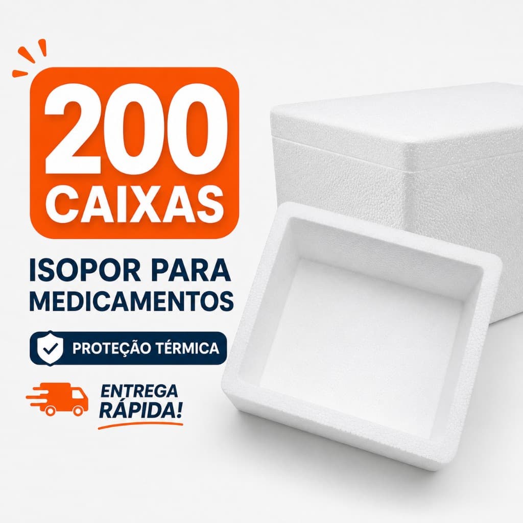 200 caixas de isopor 250 ml de insulina para medicamentos,